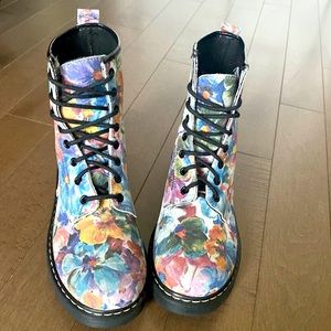 High Top Floral Boots - town shoes (made in Italy)
